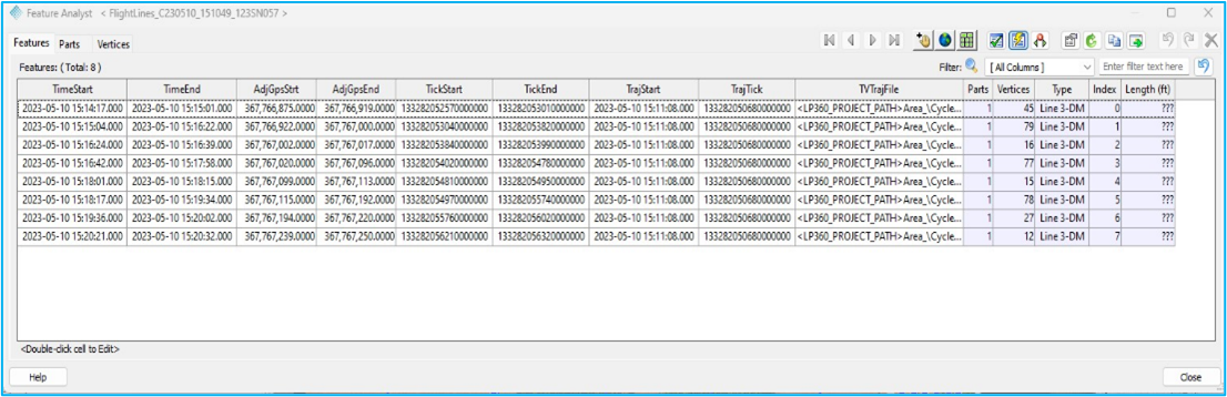 TrueViewFlightLinesAfterAssigningTrajectories.png