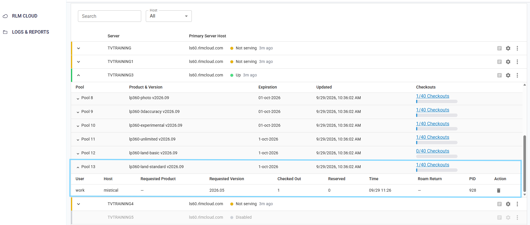 Perpetual Client Portal License Usage